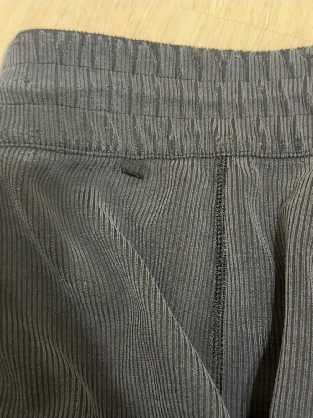 Lululemon Softstreme Ribbed High Rise Pants Wide Leg Black Gray Loungewear